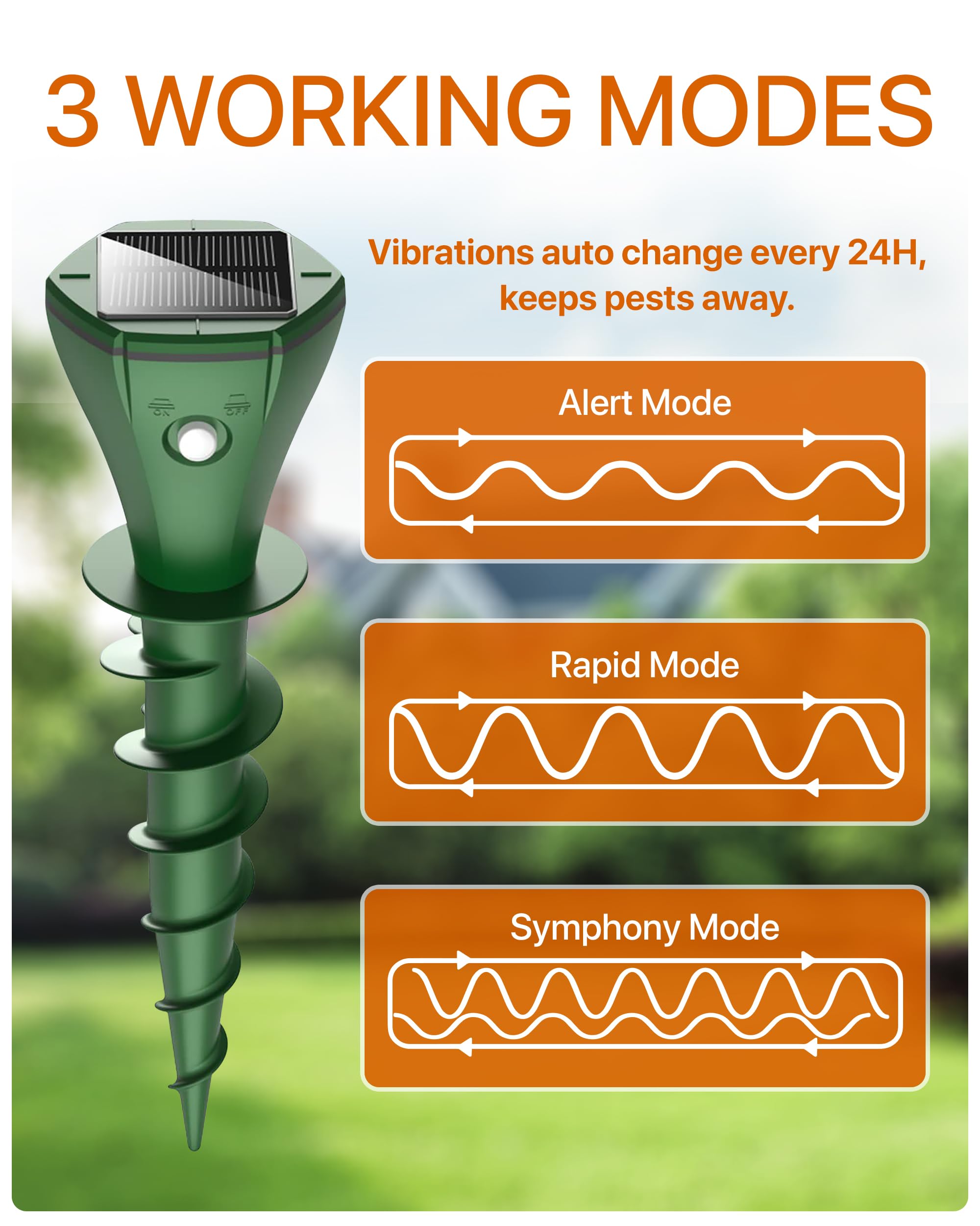Parquet weather-resistant IP65 housing ensures year-round outdoor performance.