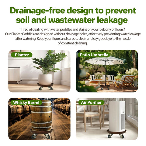 Parsagi rust-resistant coating on caddy resists moisture for outdoor use.