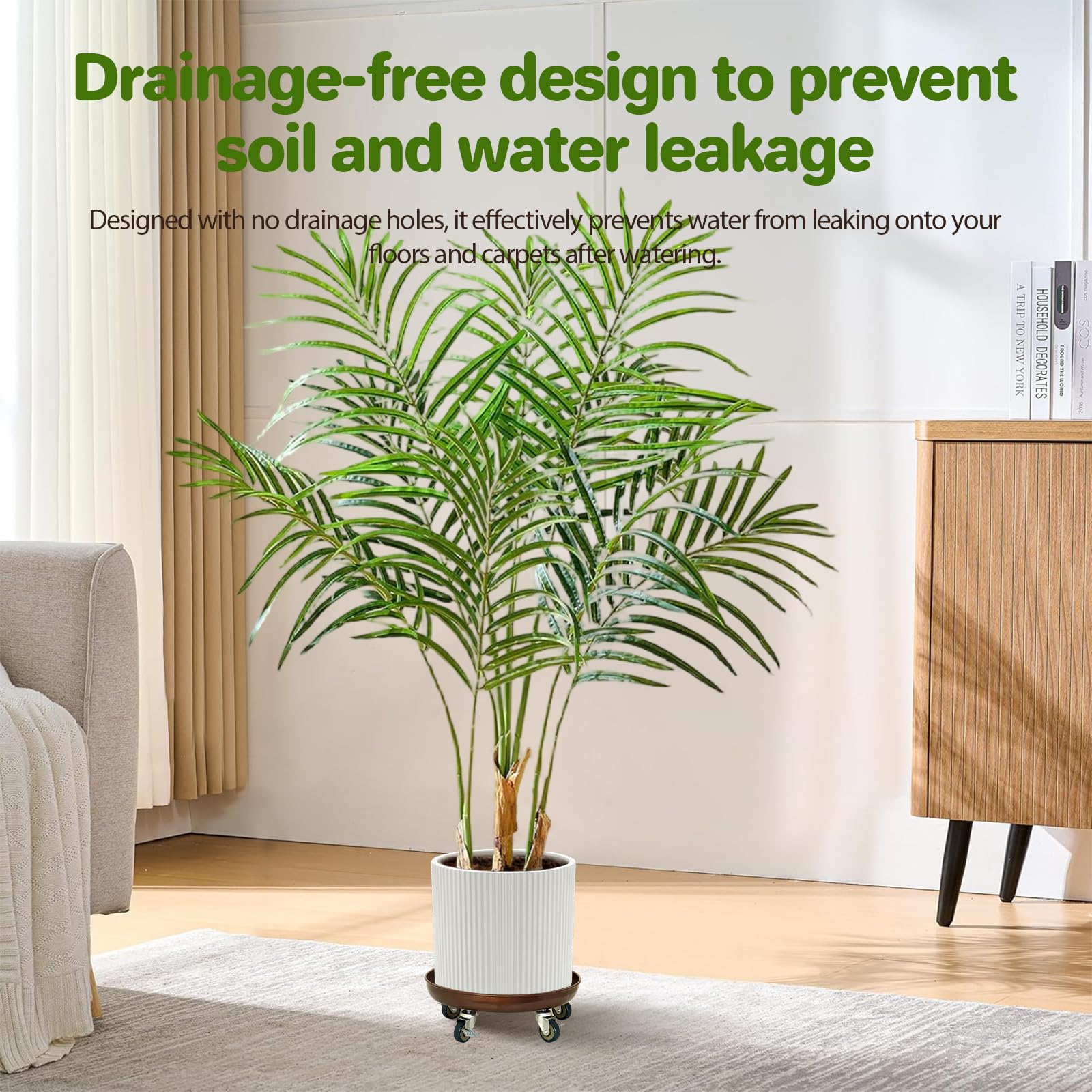 Parsagi rust-resistant baked enamel finish protects against moisture.