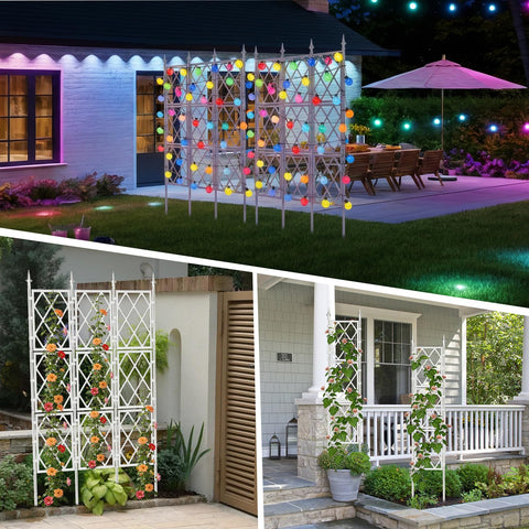 ParseBio outdoor trellis features tool-free assembly and rust-resistant joints for quick setup.