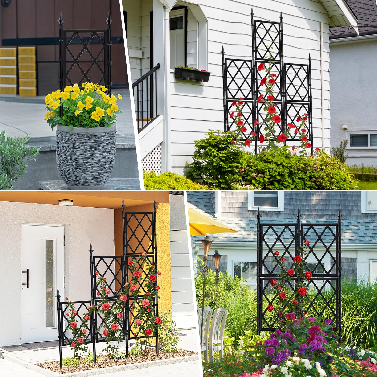 ParseBio vegetable trellis for tomatoes and cucumbers keeps vines organized.