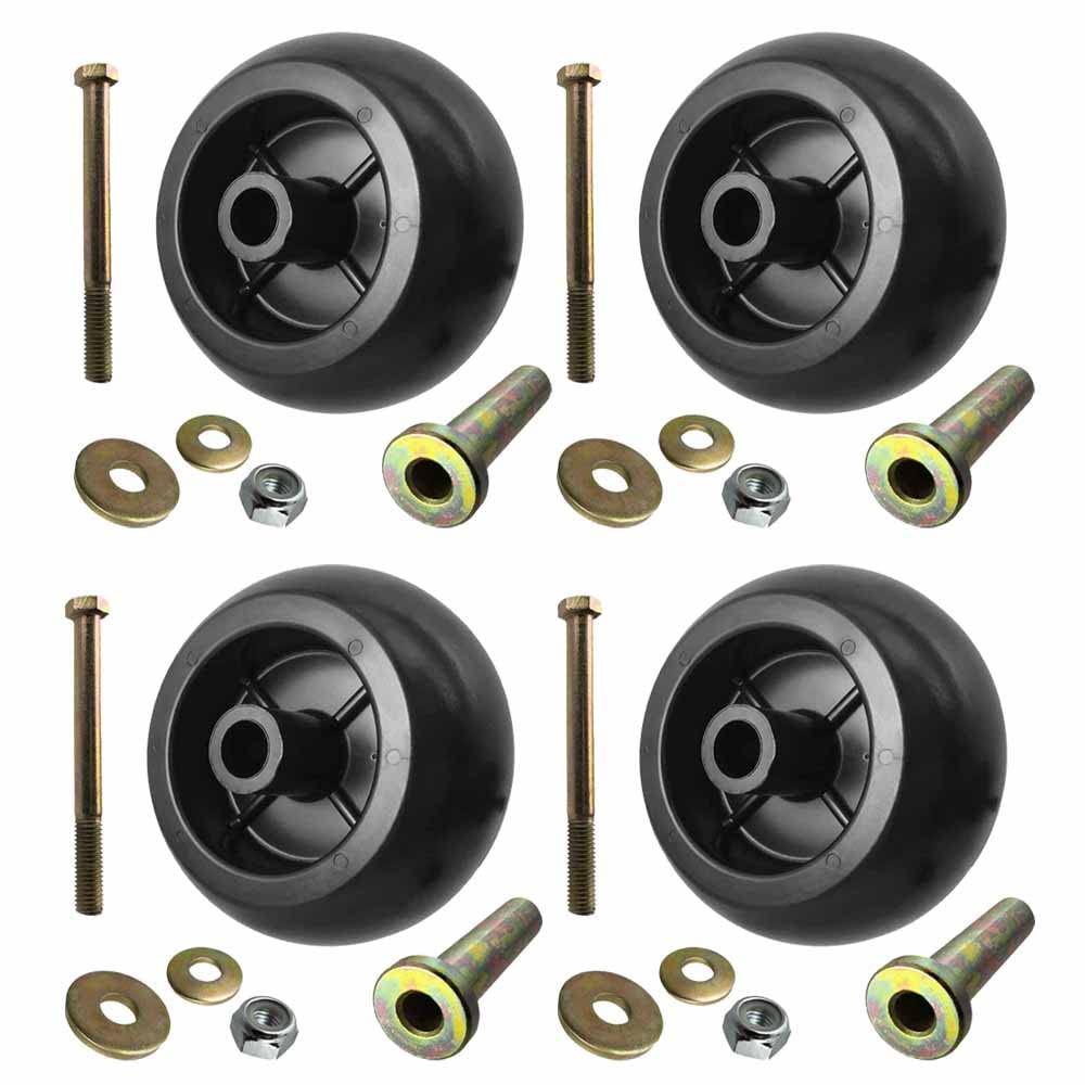 Parts 4 Outdoor deck wheels for quick replacement in a 4-pack