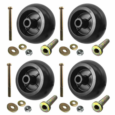 Parts 4 Outdoor deck wheels for quick replacement in a 4-pack