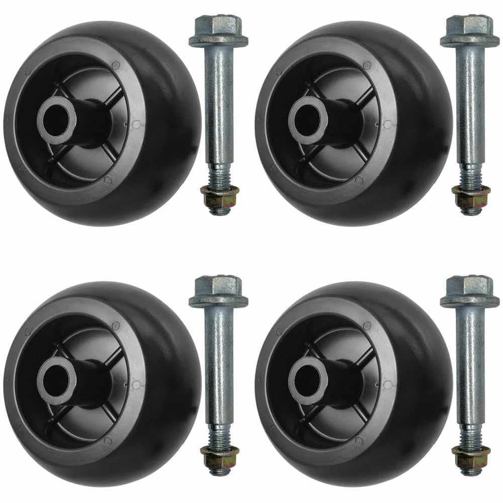 Parts 4 Outdoor deck wheels with bolt kit for easy replacement and durability.