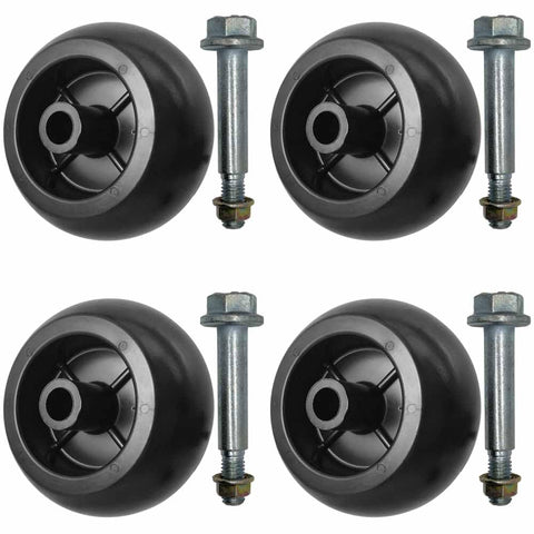 Parts 4 Outdoor deck wheels with bolt kit for easy replacement and durability.