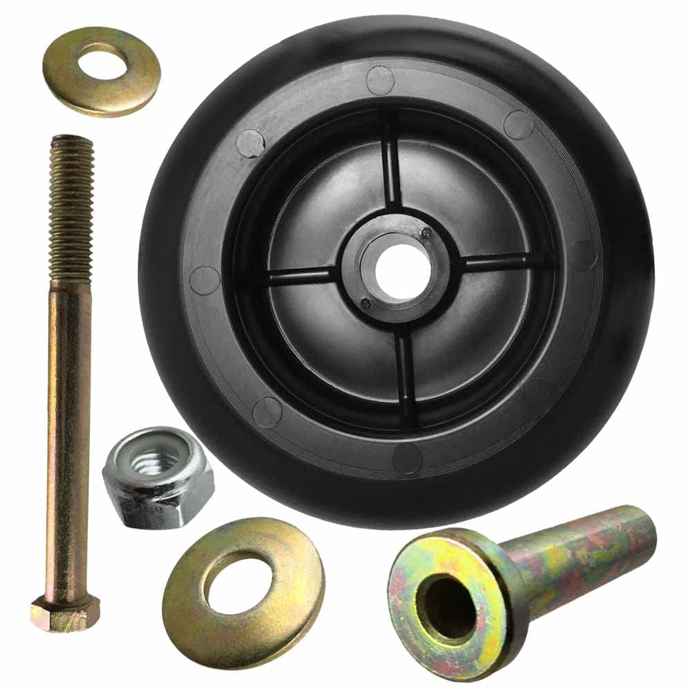 Parts 4 Outdoor wheels in use on a zero-turn mower
