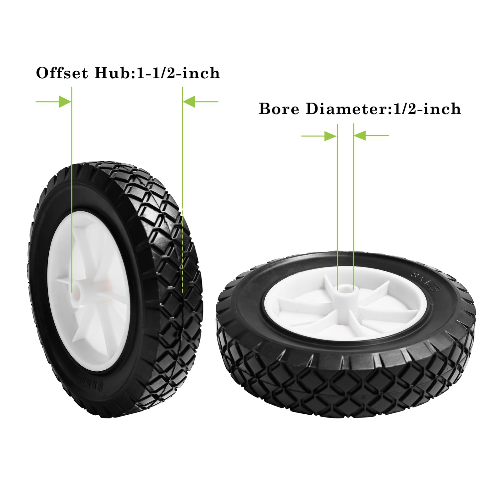 Parts Camp 8-inch wheel for Radio Flyer wagon enhances mobility outdoors