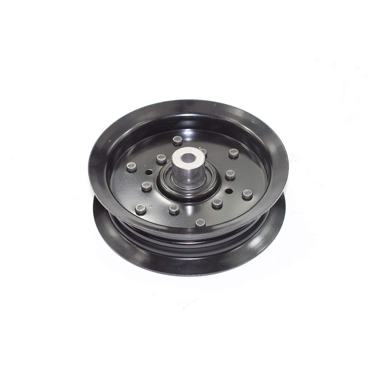 Parts Camp flat idler pulley with 5-3/8 inch outer diameter for smooth belt tracking