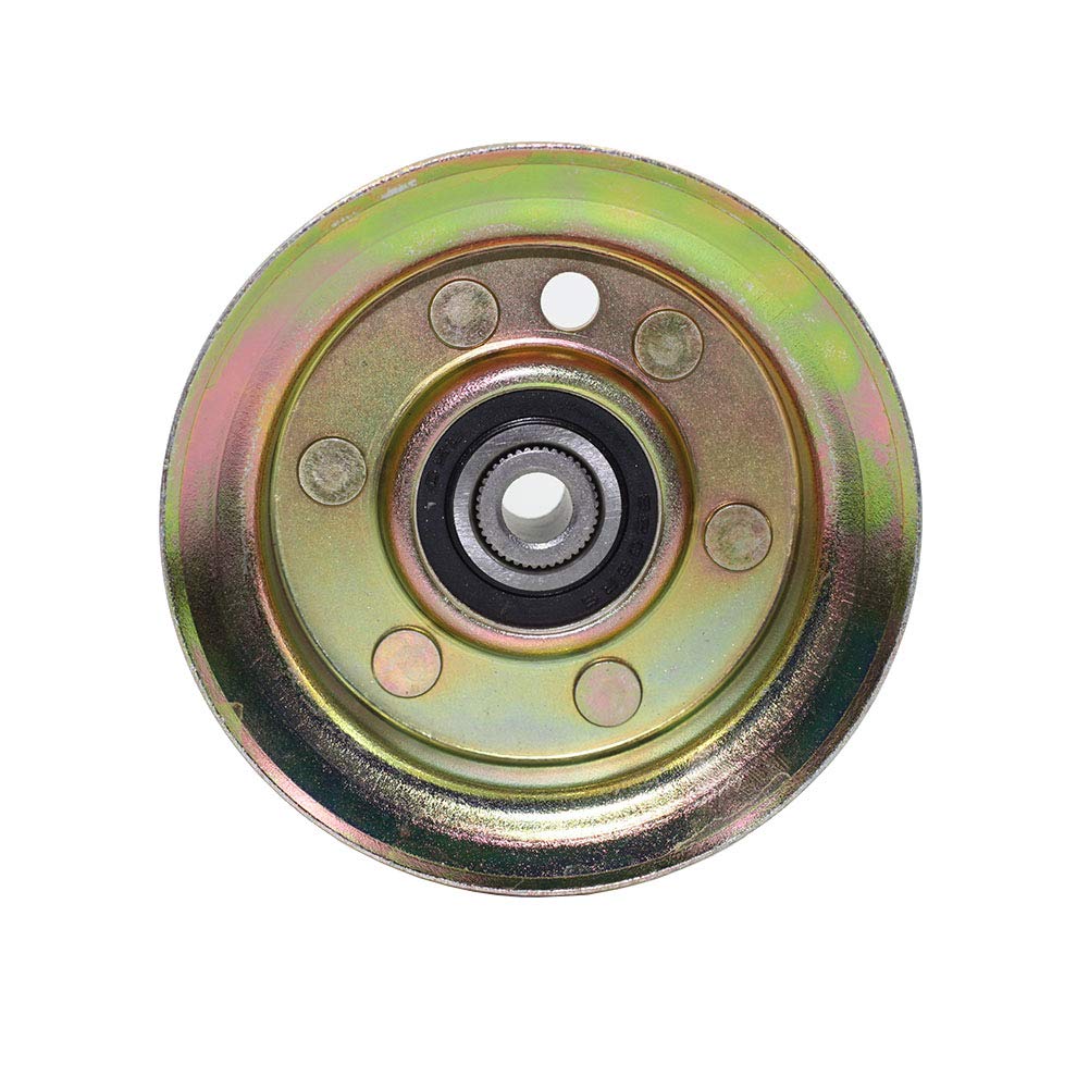 Parts Camp Husqvarna 2042 LS fit idler pulley in action for riding mower