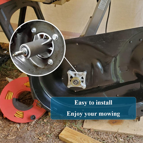 Parts Camp includes bolts and blade nut for easy installation.