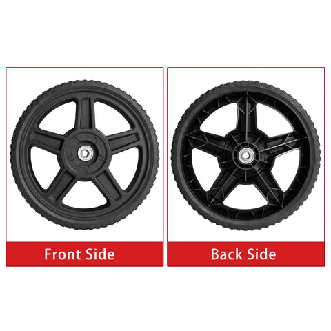Parts Camp Push Mower Wheel 12-inch axle bore one-half inch for compatibility