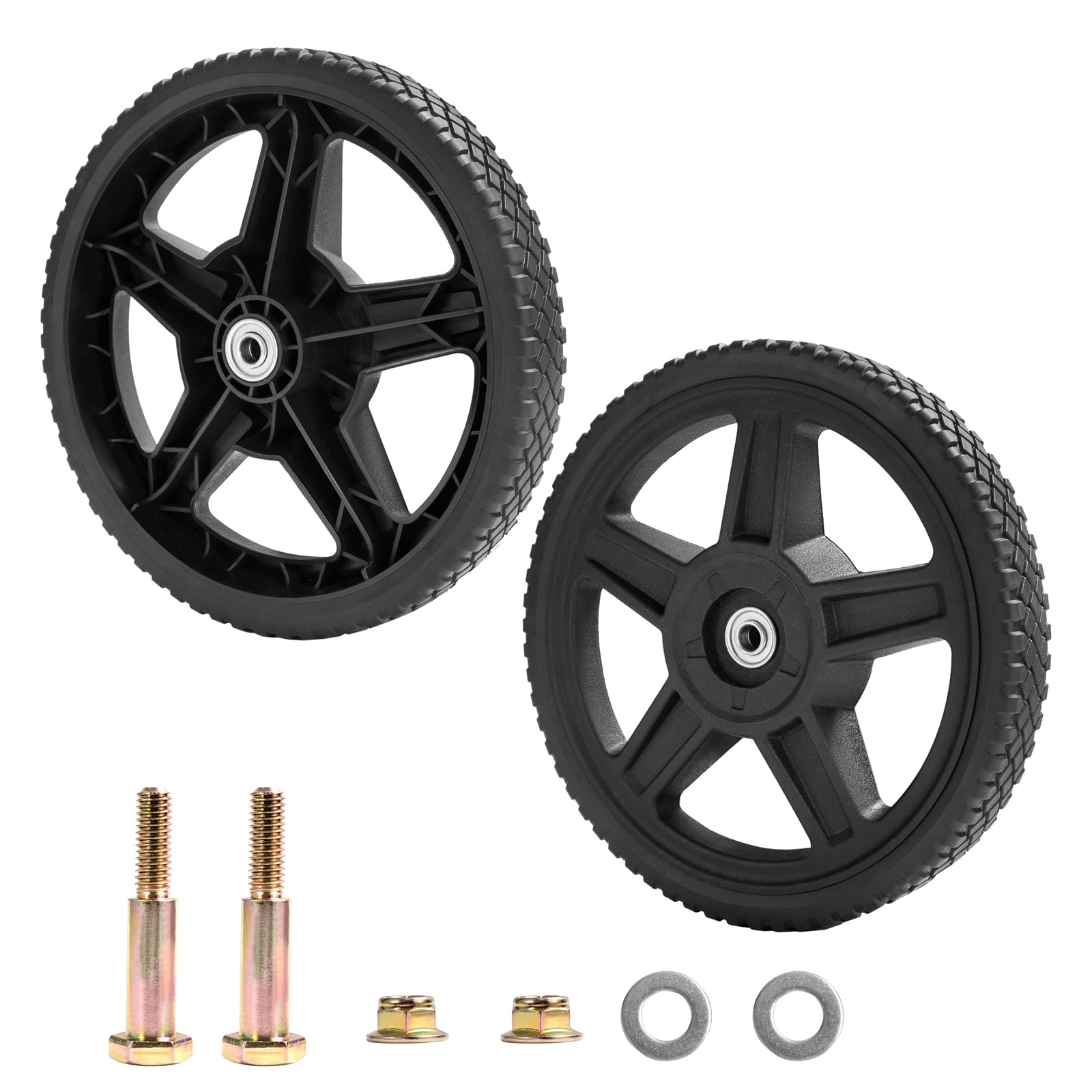 Parts Camp Push Mower Wheel 12-inch front view shows a sturdy wheel for smooth mowing