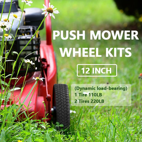Parts Camp Push Mower Wheel set of 2 ready for replacement