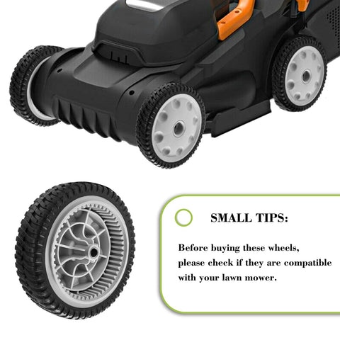Parts Camp set of 2 wheels designed for quick mower replacement