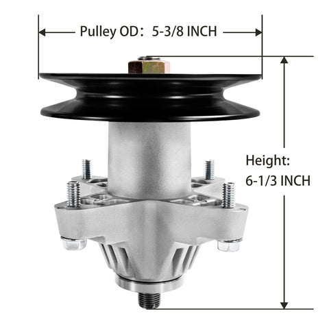 Parts Camp spindle for Cub Cadet 618-04126A, durable hub for reliable operation.