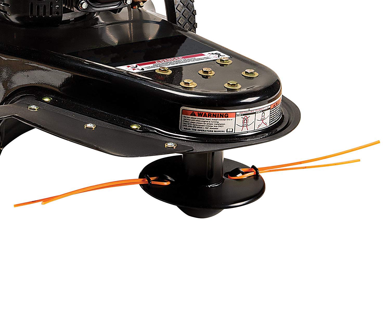 Parts Camp trimmer line 1430ft orange spool fits most gas trimmers for versatility.