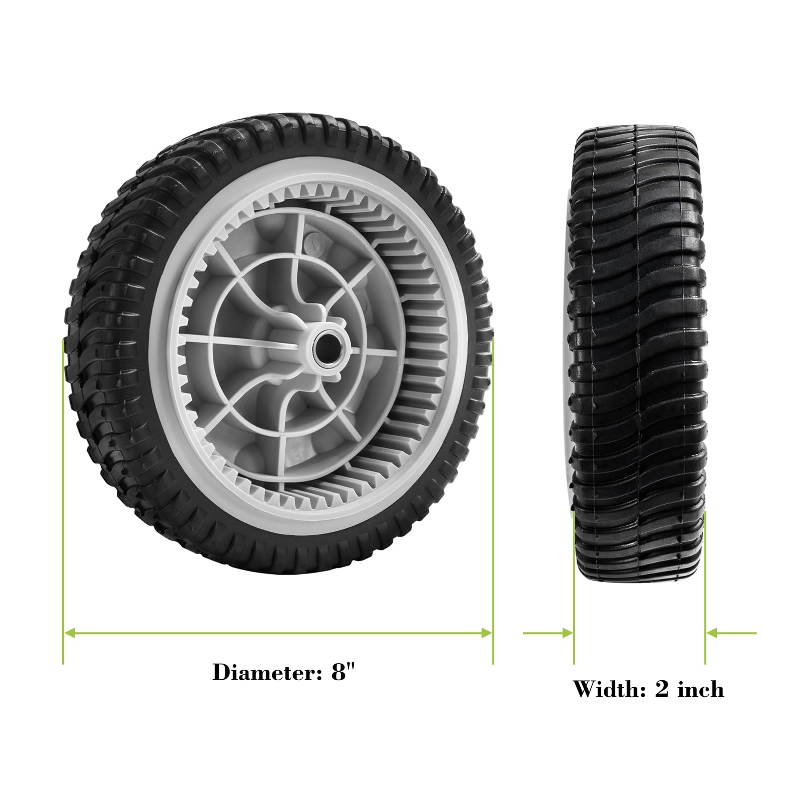 Parts Camp compatibility overview for MTD and Troy-Bilt wheels