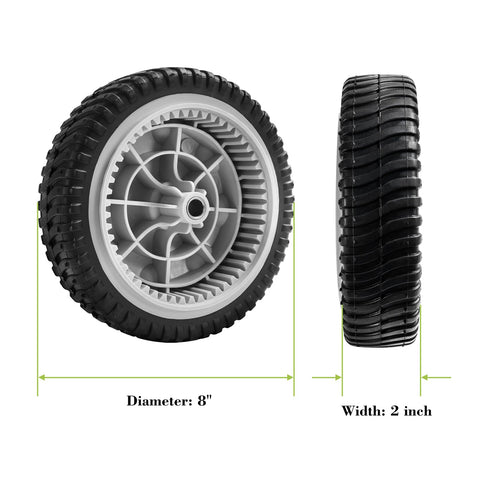Parts Camp compatibility overview for MTD and Troy-Bilt wheels