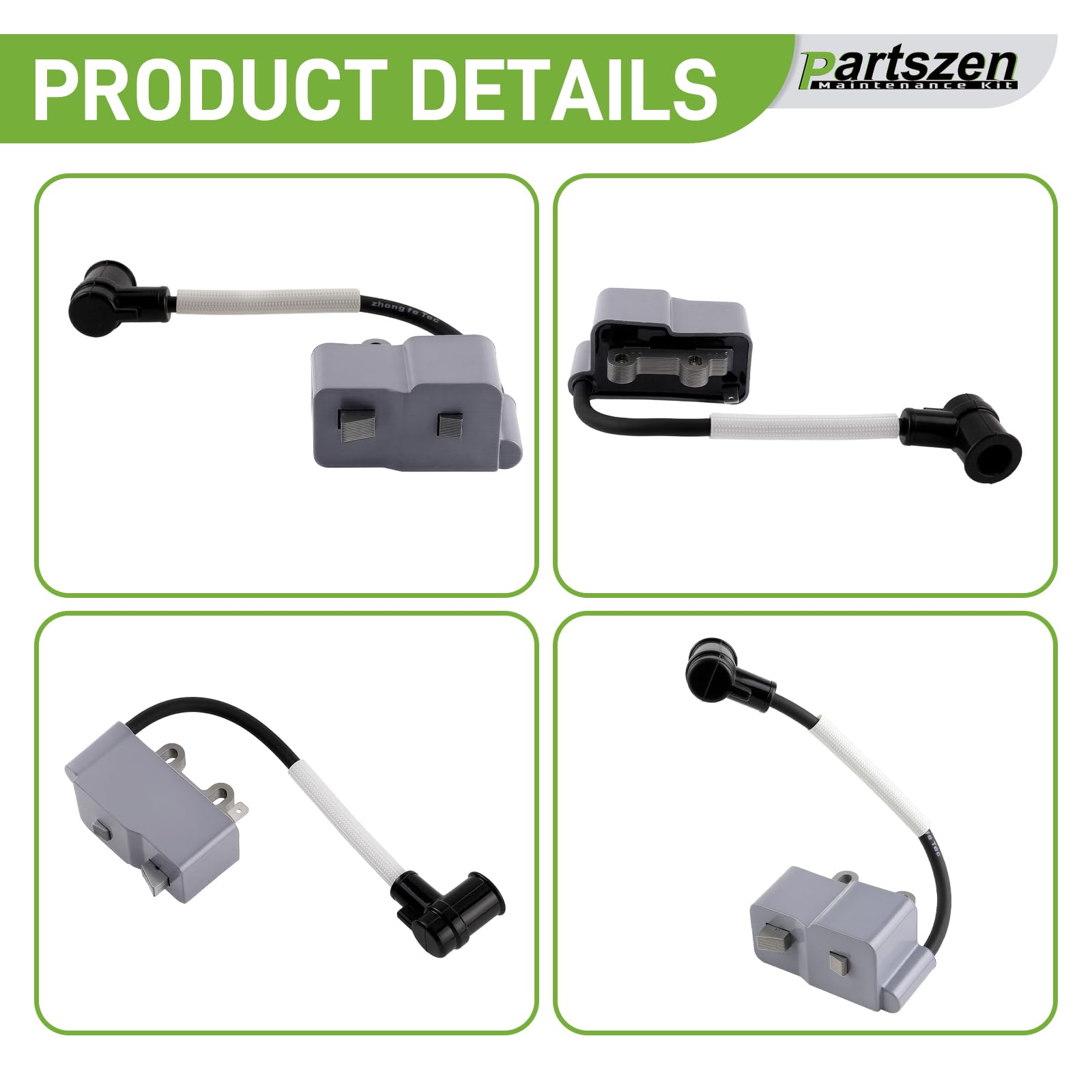 Partszen A411000130 packaging highlights included coil for quick install.