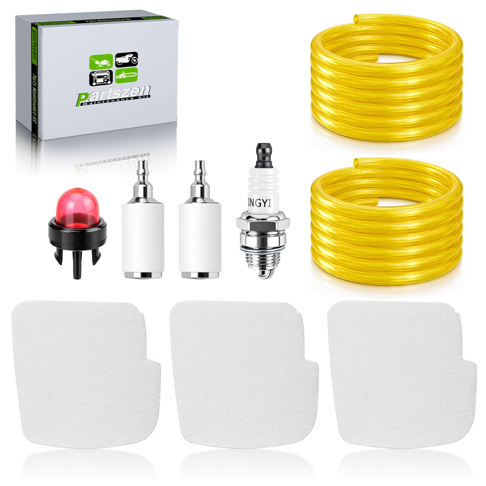 Partszen air filter for Poulan 4218AV enhances airflow and engine protection.