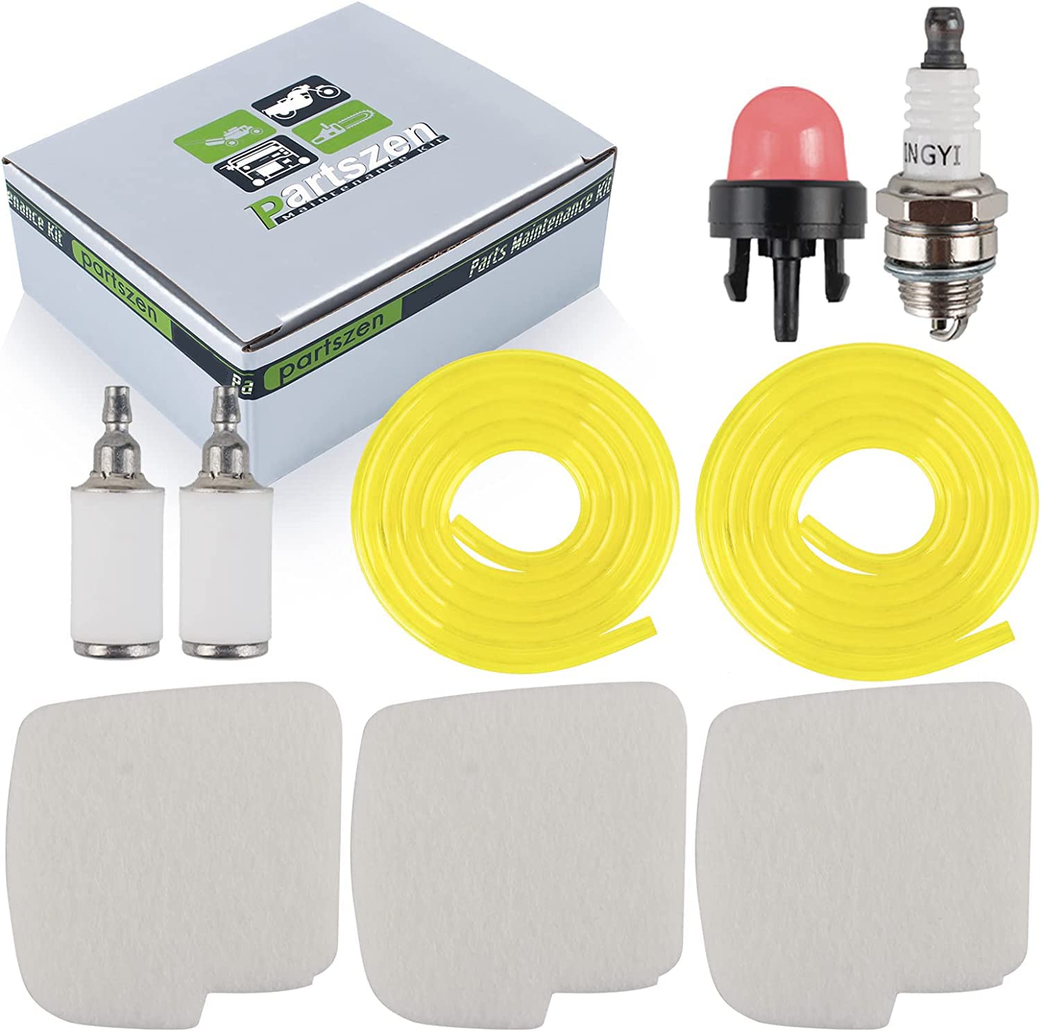 Partszen air filter for Poulan PP3516AVX improves fuel efficiency and reliable startup.