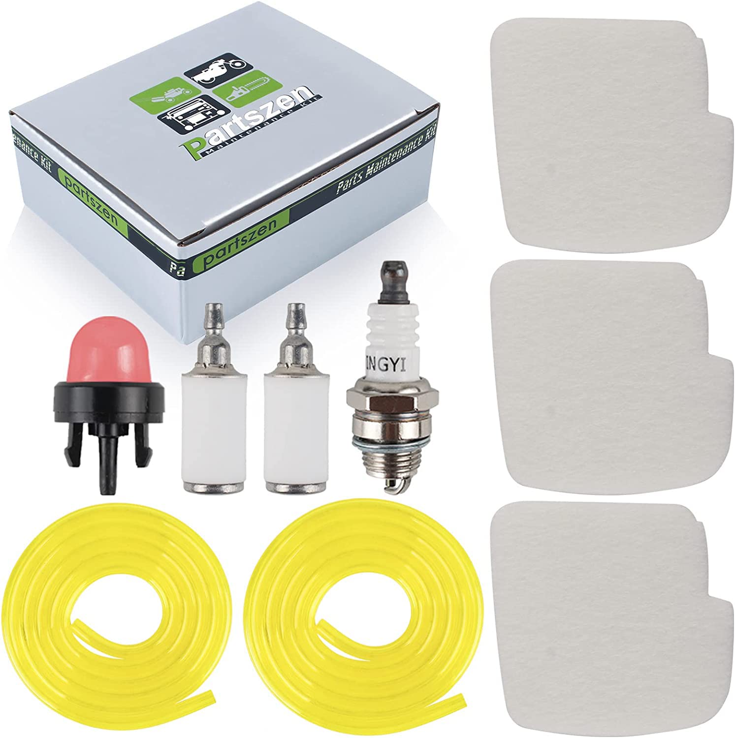 Partszen air filter for Poulan SM4218AVX extends saw life with clean air intake.