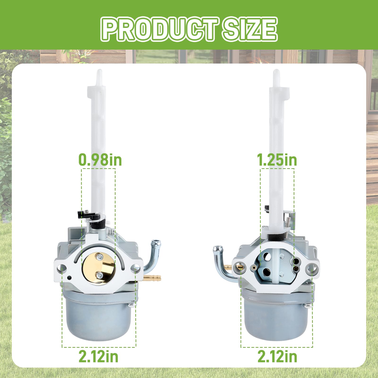 Partszen carburetor kit installed on a snowblower to demonstrate straightforward replacement.