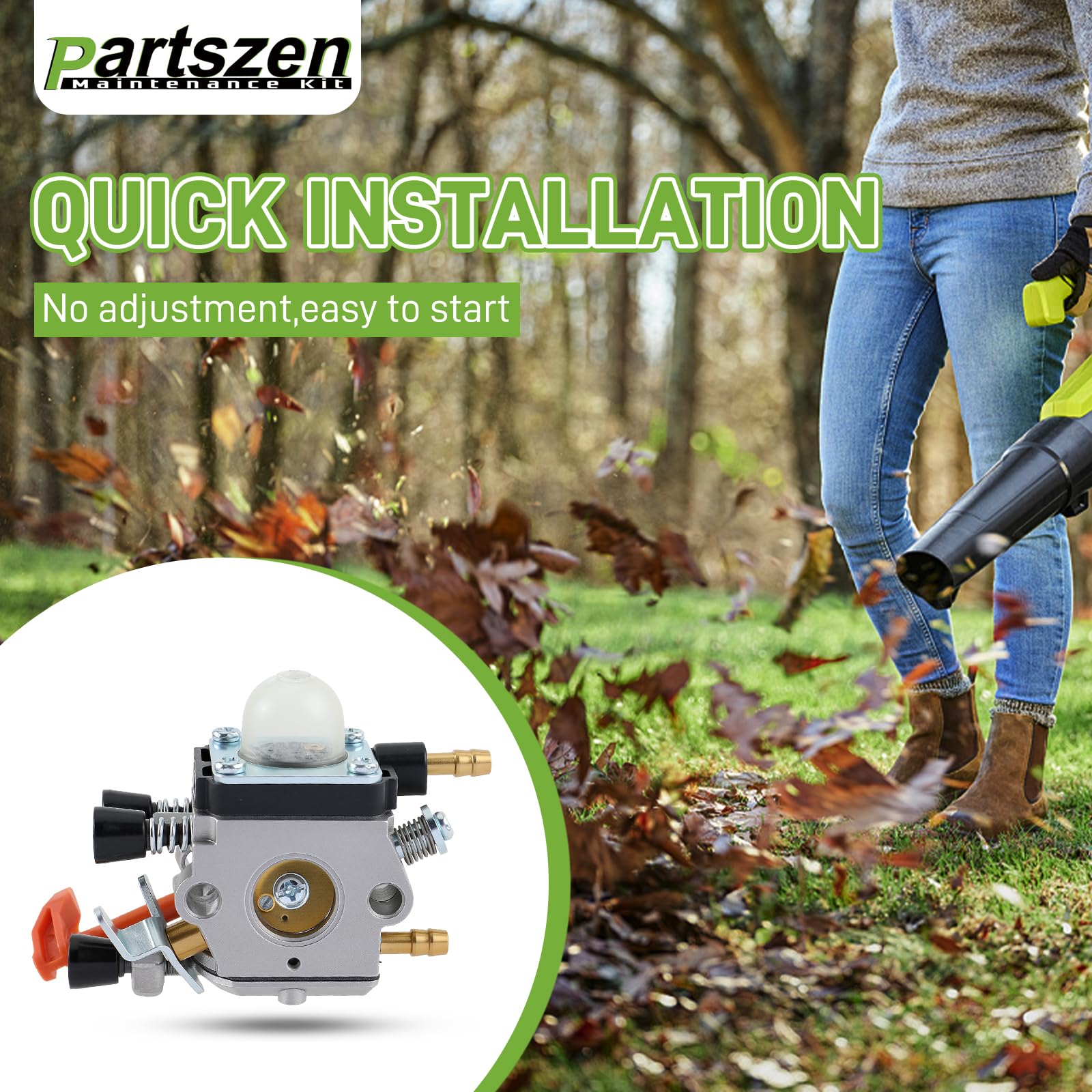 Partszen packaging image showing included parts for STIHL replacement