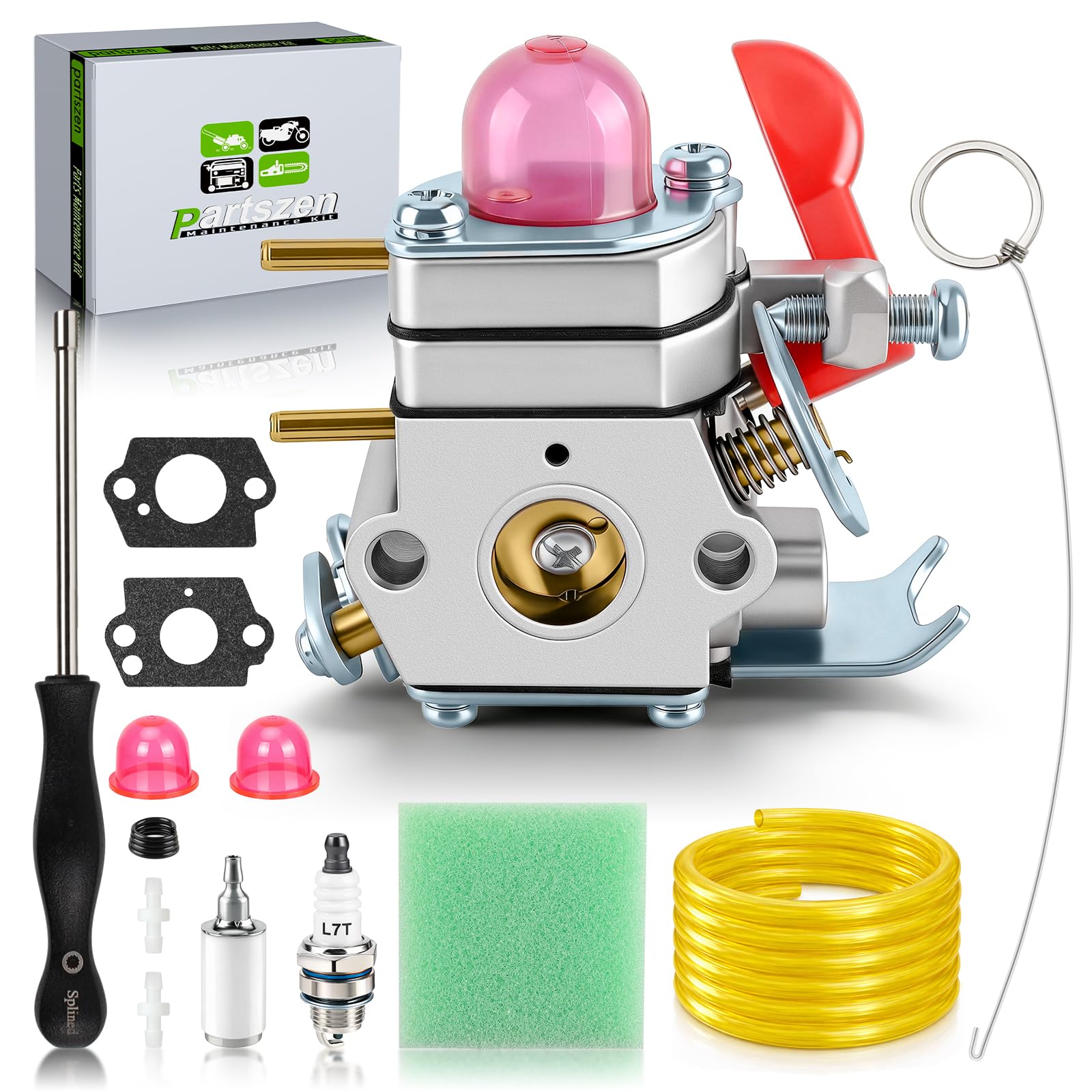 Partszen carburetor for Poulan Pro 530071811 enhances engine performance.