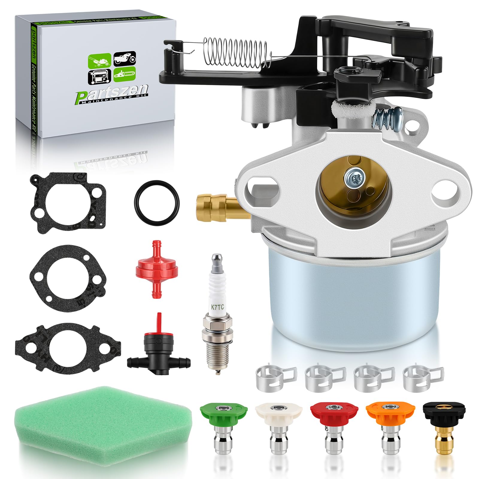 Partszen carburetor replacement kit for Troy-Bilt washers improves reliability.