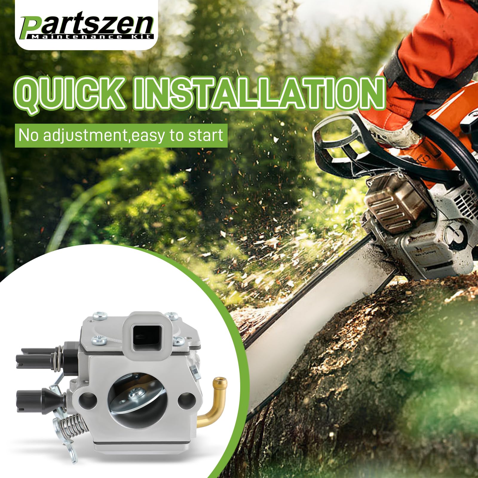 Partszen packaging shows complete kit contents for quick installation.