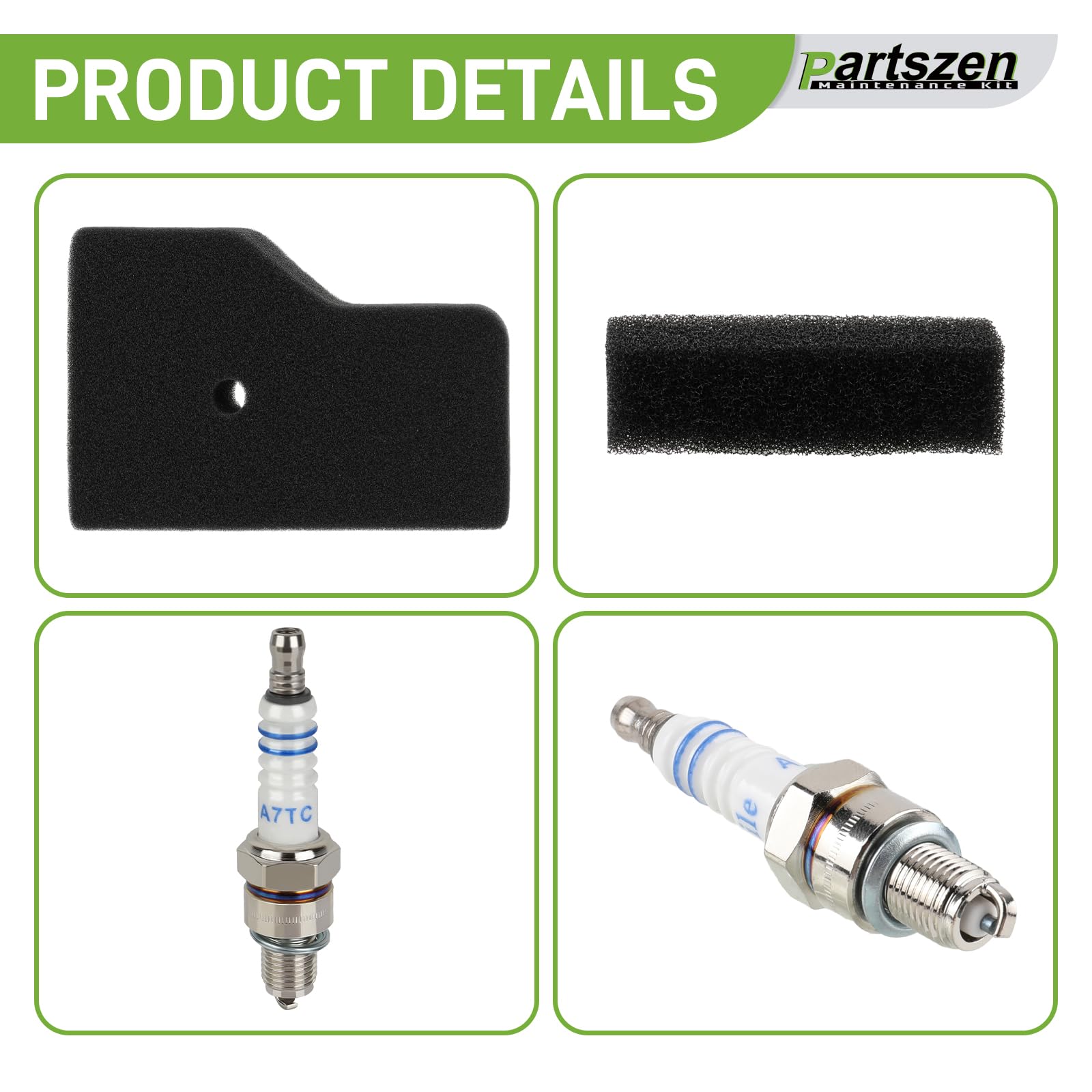Partszen EU2200i maintenance kit packaging with contents clearly displayed.
