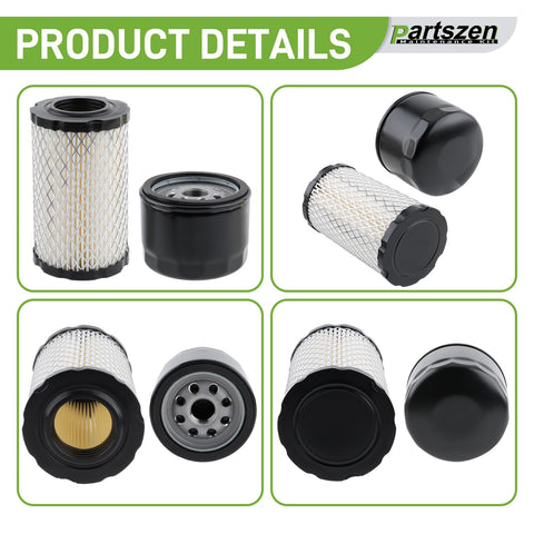 PartsZen fuel filter installation on a John Deere mower, easy replacement.