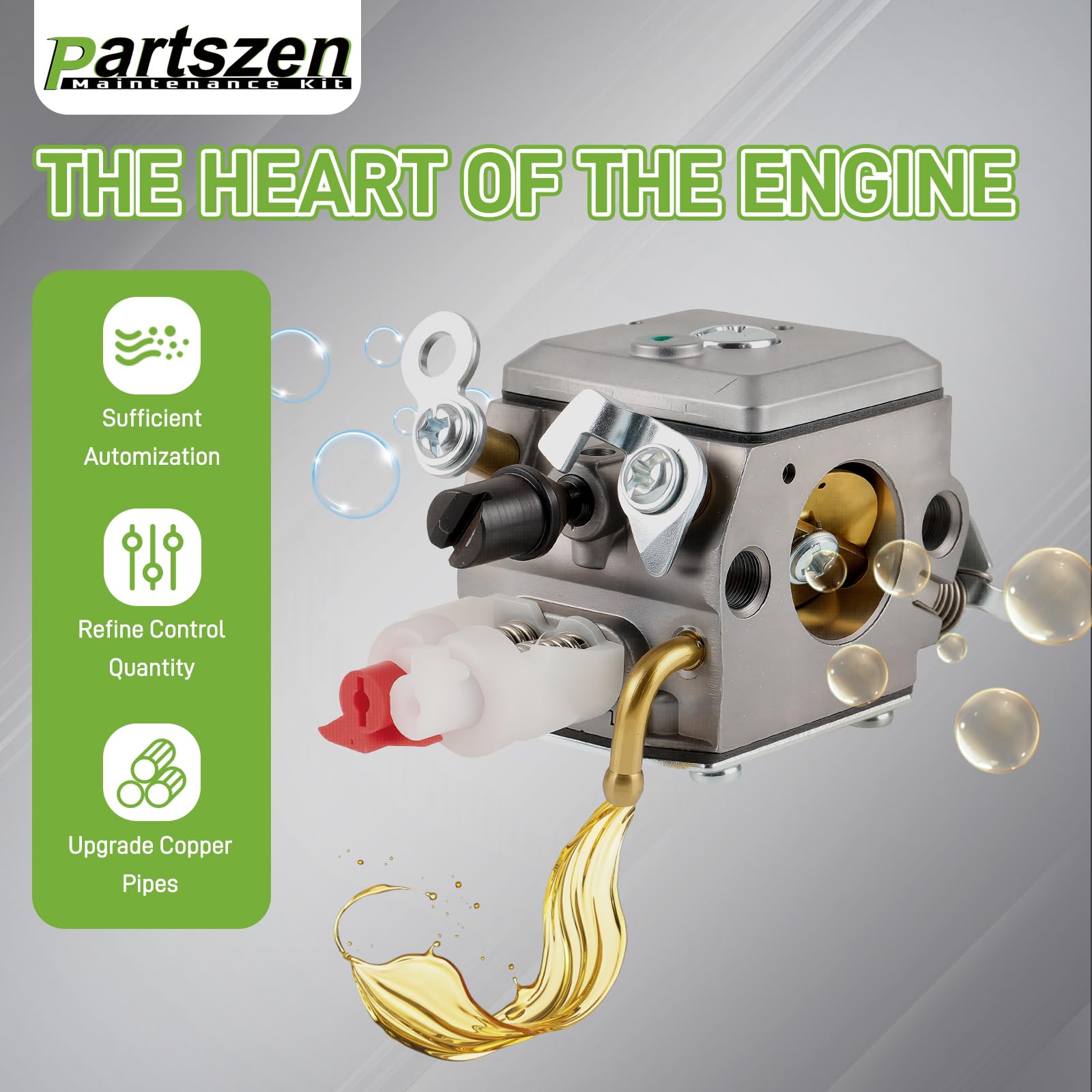 partszen fuel hose and filter kit, supports clean fuel delivery.