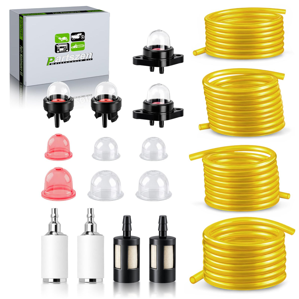 Partszen fuel line 4 feet kit improves versatile fuel delivery for small engines