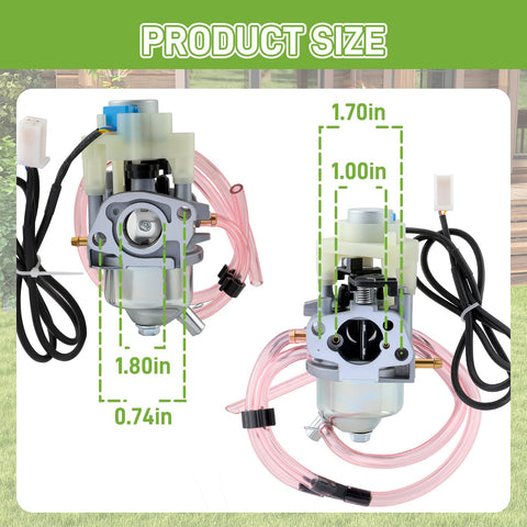 Carburetor mounting view aids straightforward installation on Predator 63584.