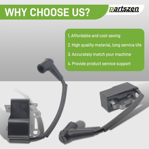 Partszen ignition coil for Echo shredders and vacs keeps engines cranking smoothly