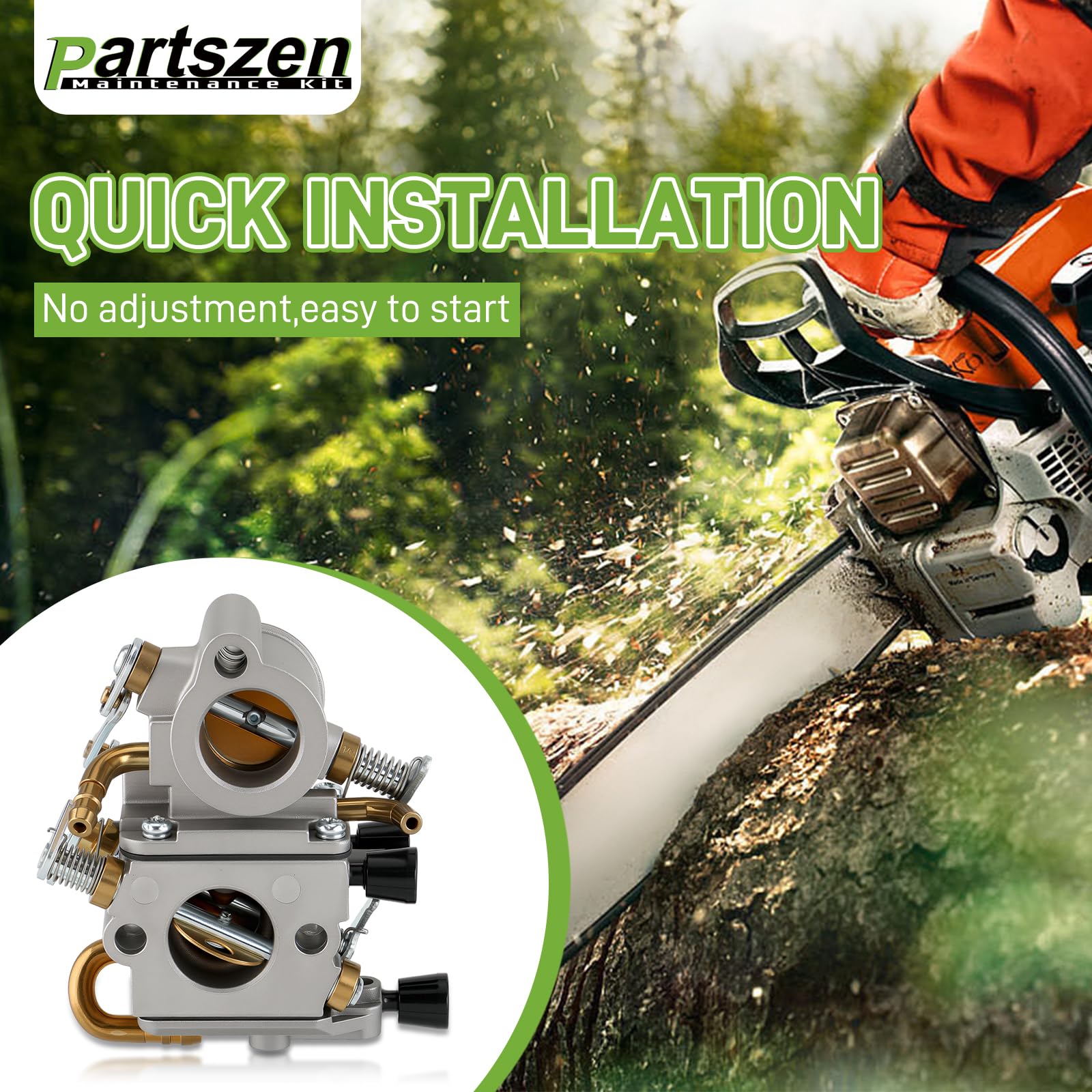 partszen installation kit aiding quick DIY carb replacement