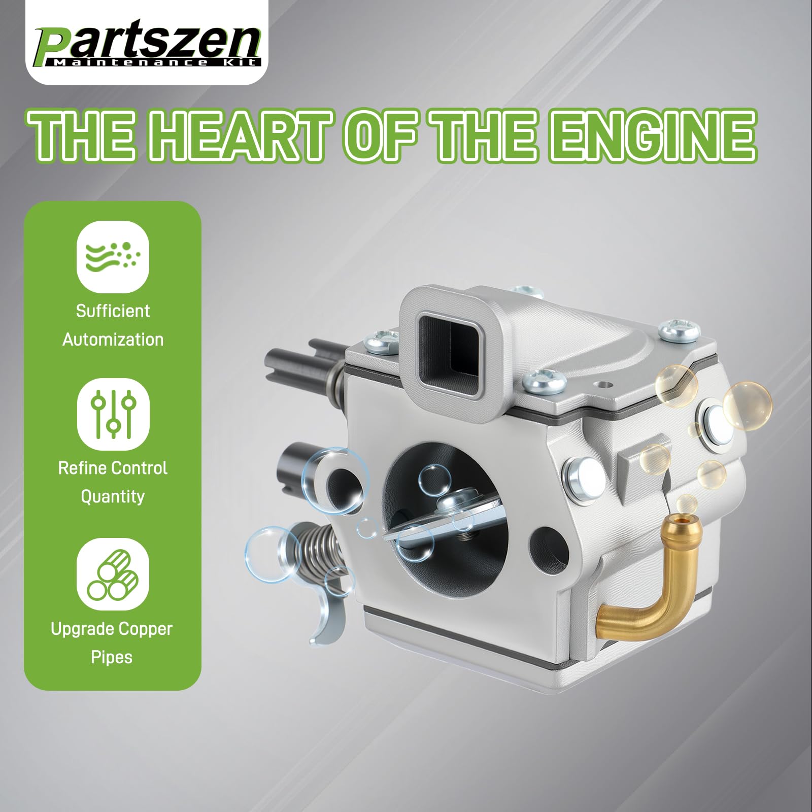 Partszen oil line ensures steady lubrication for engine performance.