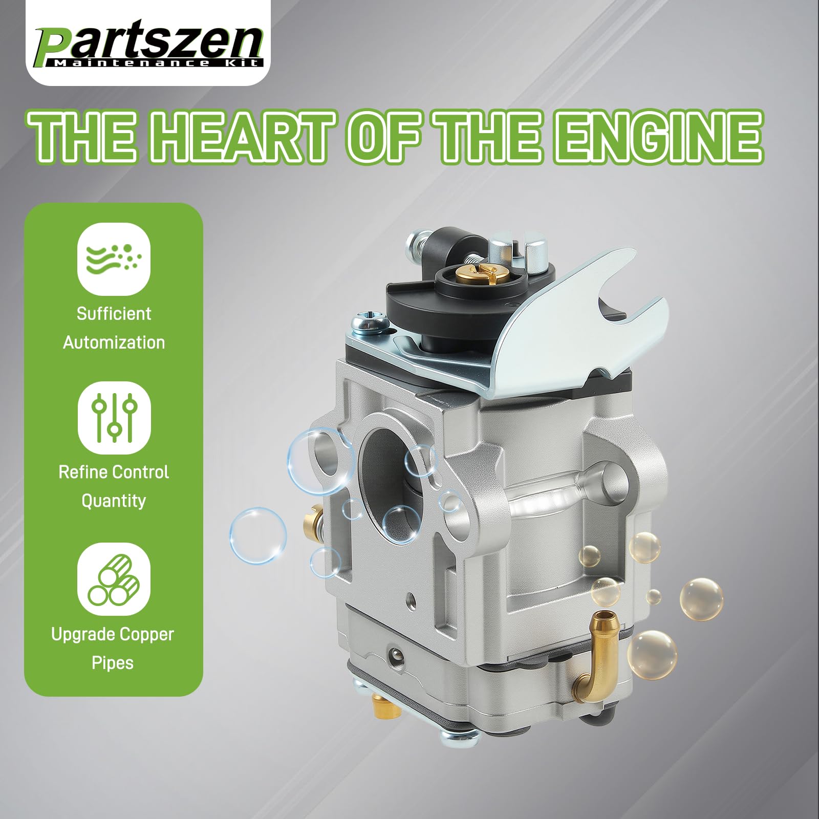 Partszen pre-filter and air filter for Husqvarna blower, cleaner intake.