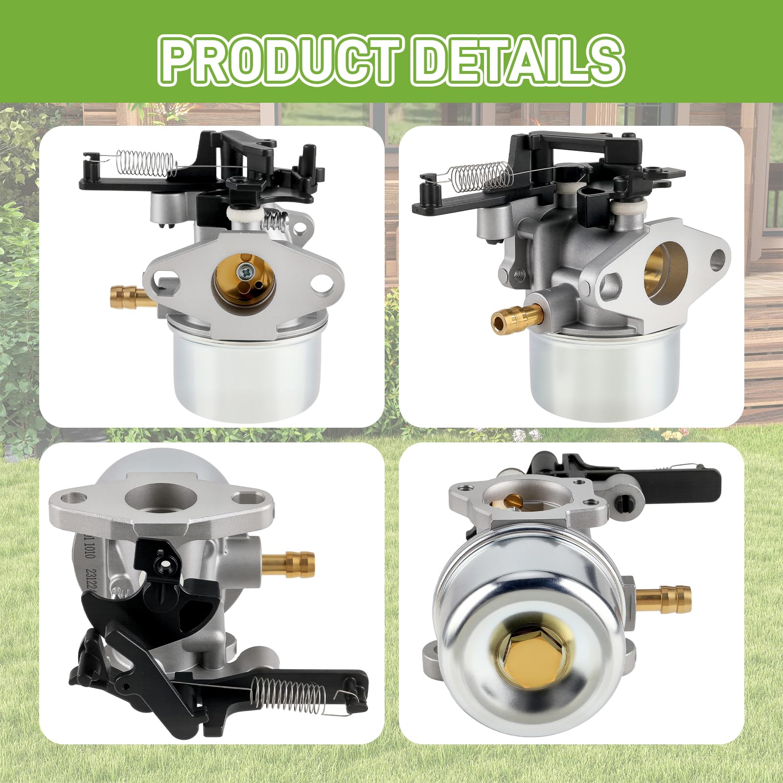 Partszen spark plug and air filter with seals for clean operation.
