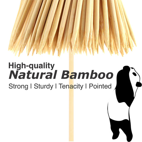 PartyHippo natural bamboo skewers with a smooth surface for splinter-free skewering