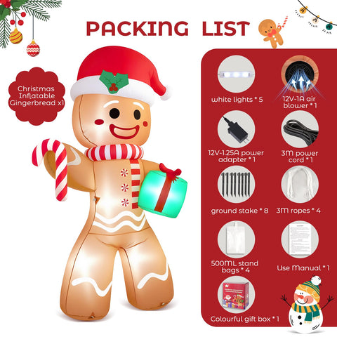 Partyotu built-in LED lights highlight features for a charming Christmas display.
