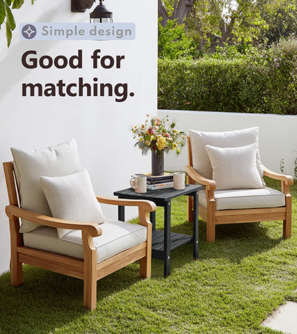 PASAMIC durable table withstands sun and rain without fading