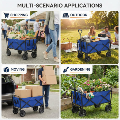 PASAMIC collapsible wagon tear-resistant-fabric resists wear and weather