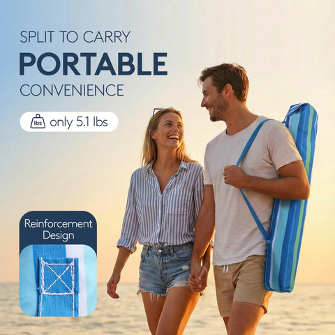 PASAMIC detachable sand anchor simplifies setup and removal on the beach.