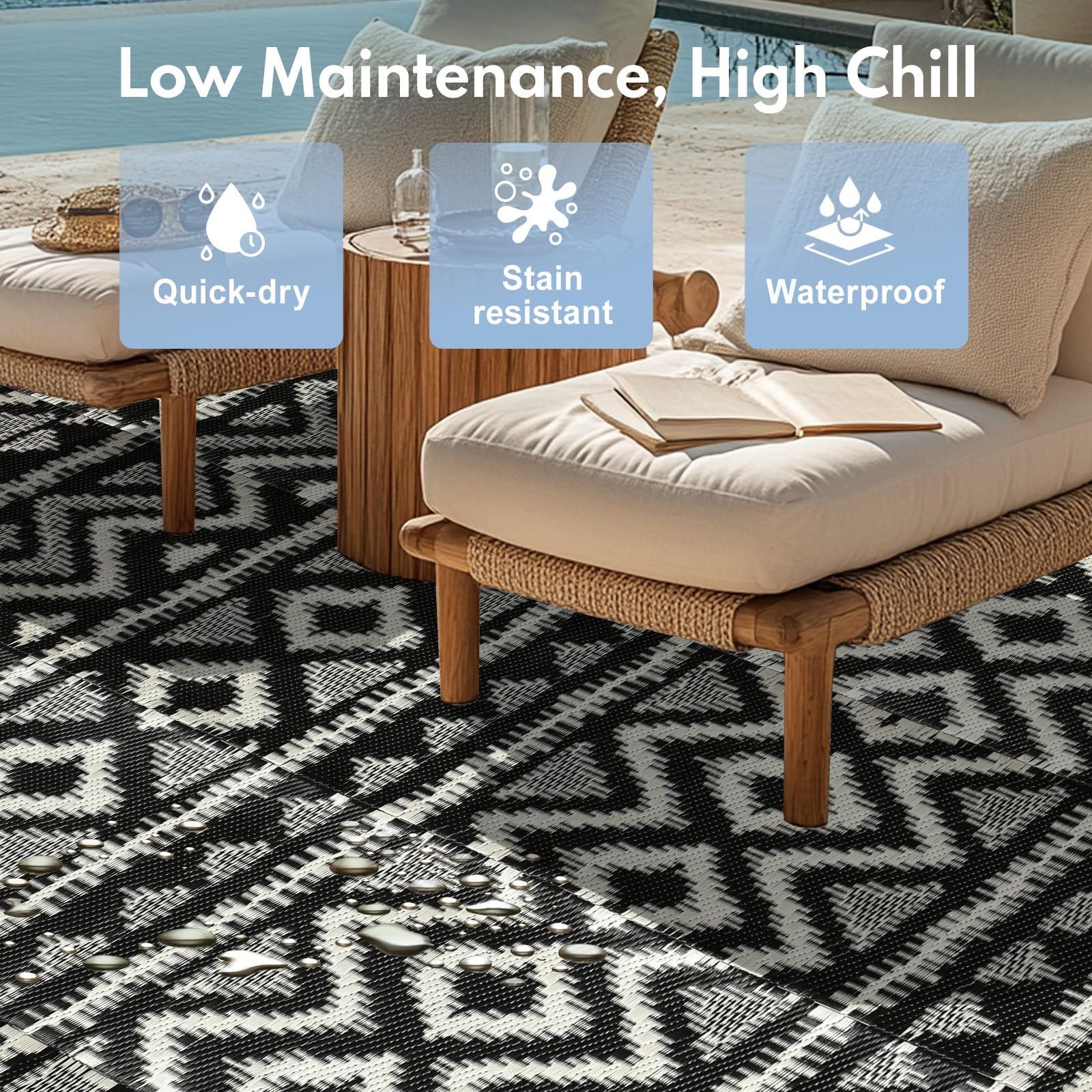 PASAMIC easy-clean surface supports quick cleanup after outdoor gatherings