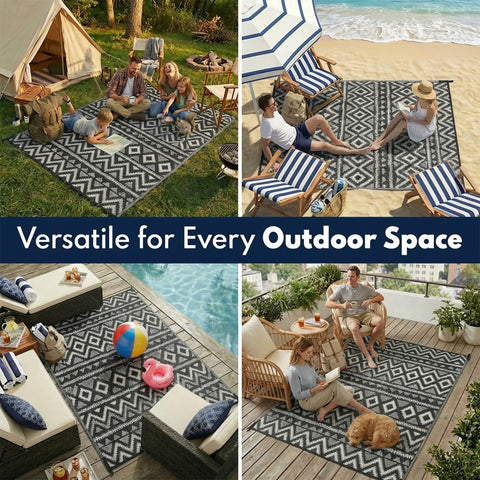 PASAMIC lightweight rug rolls easily for travel, camping, or picnics