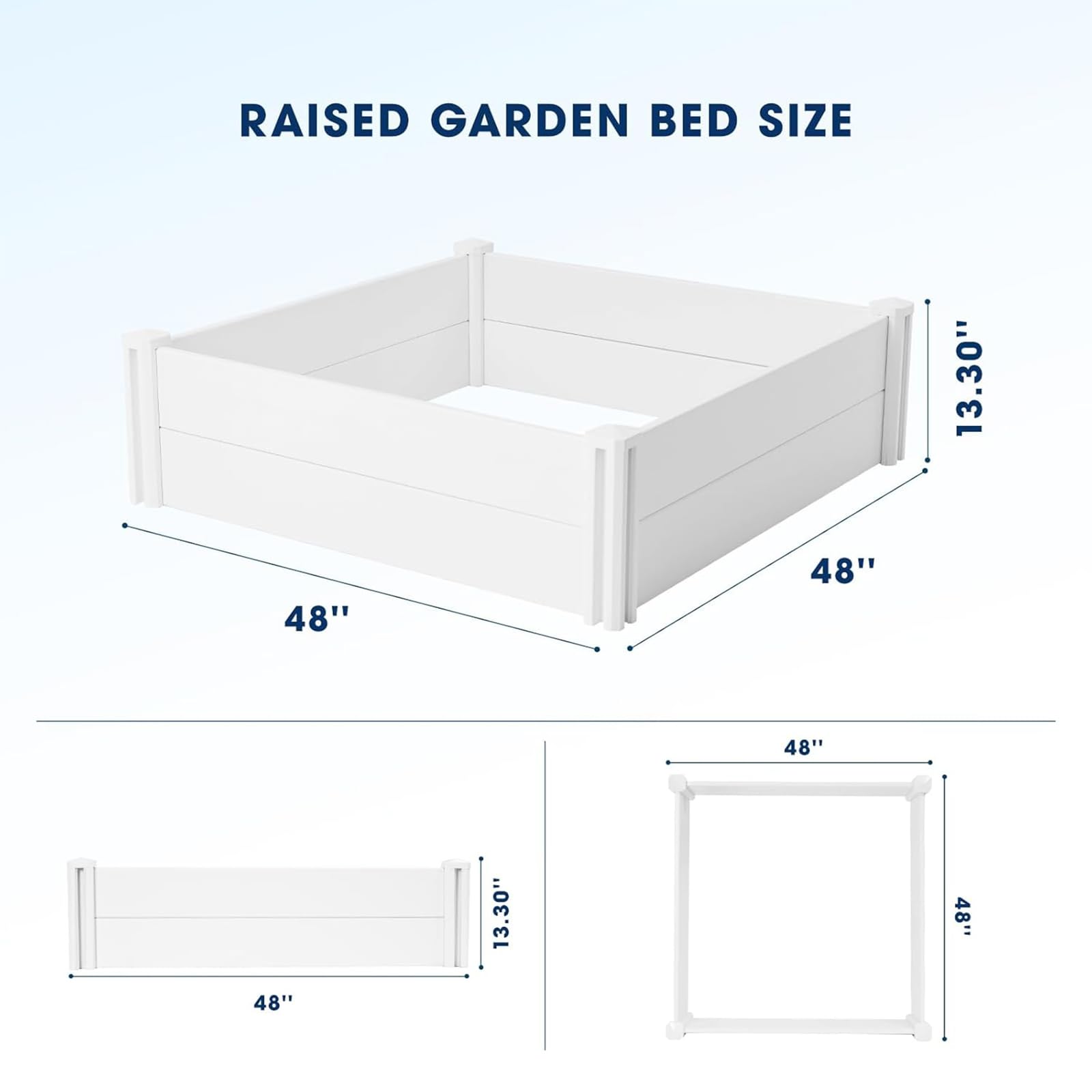 PASAMIC modular 4x4x1ft layout allows flexible garden shapes.