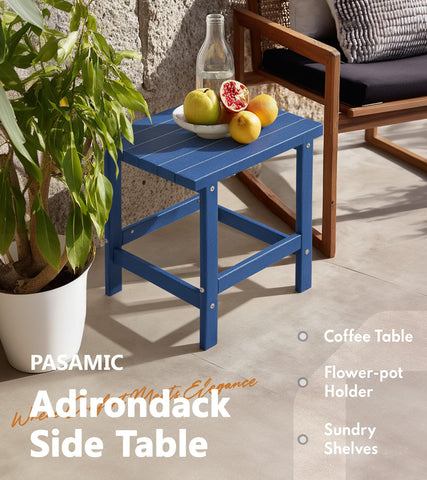 PASAMIC table supports up to 210 lbs, ideal for drinks and books.